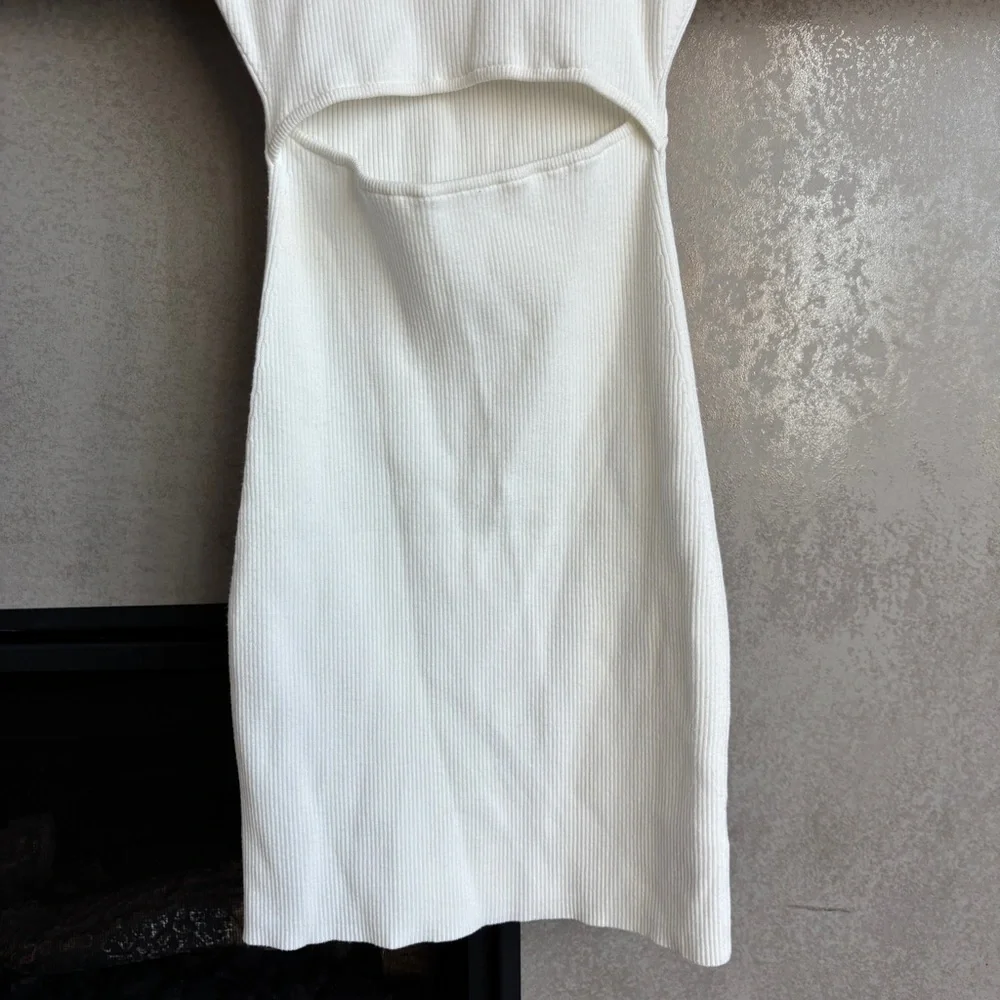 Wilfred Cut-out Knit Mini Dress, Size XS